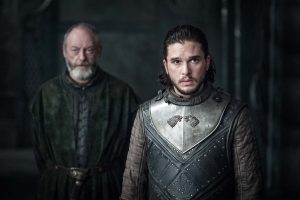 Davos in Jon Sneg iz serije Igra prestolov (Game of Thrones)