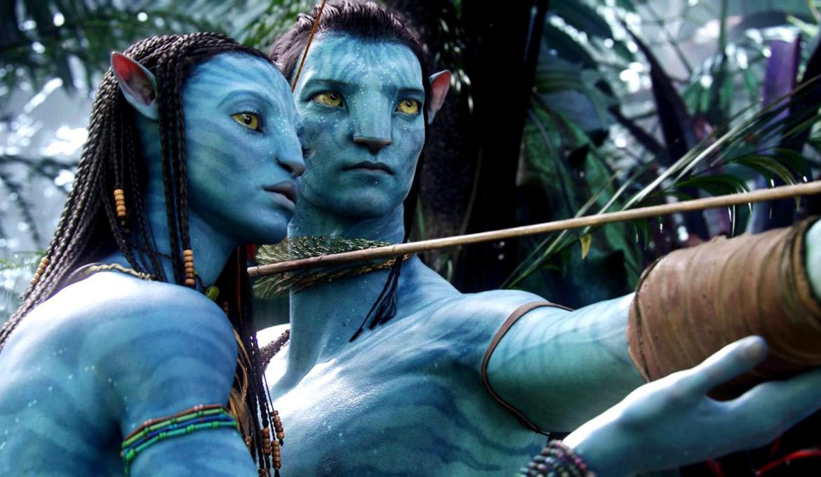 Sam Worthington in Zoe Saldana v filmu Avatar.