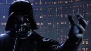 scena Luke, jaz sem tvoj oče iz filma vojna zvezd imperij vrača udarec