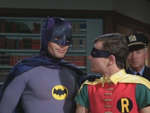 Adam West in Burt Ward kot Batman in Robin iz serije