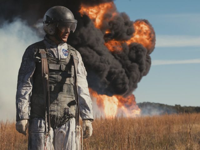 Ryan Gosling v sceni iz filma Prvi človek First Man